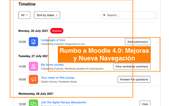 Rumbo a Moodle 4.0: Mejoras y Nueva Navegación